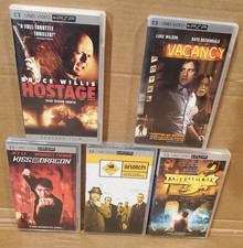 Lot of 5 PSP UMD Movies. Vacancy, Kiss of the Dragon, Hostage, Snach, mirror mas