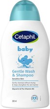 Cetaphil Baby Gentle Wash  Shampoo, Foaming Hair Body WashforSensitiveSkin300ml