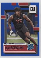 2022 Panini Donruss Rated Rookie Press Proof Blue DeAngelo Malone #386 13px