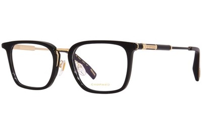 Chopard VCH328 0700 Titanium 23KT Gold Plated Eyeglasses Frame Men's Black 52mm