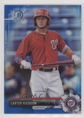 2017 Bowman Draft Chrome Blue Refractor 33/150 Carter Kieboom #BDC-52 2l4