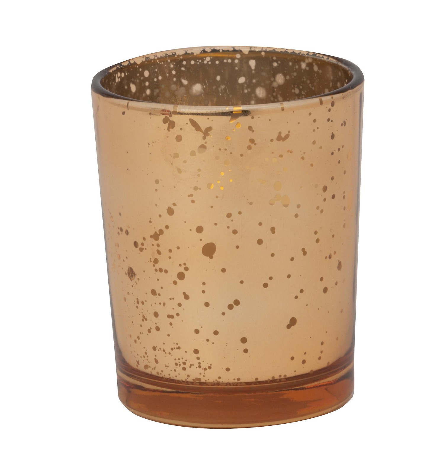 HJ187AM 12 Count Rustic Glass Votive Candle Holders, Amber