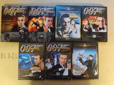 Agent Action DVD 7x Film James Bond 007 Original Sean Conery + George Lazenby