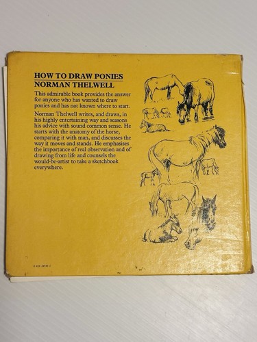 How to Draw Ponies: All the Secrets Revealed by Thelwell Hardcover Vintage 1982 - Picture 3 of 15