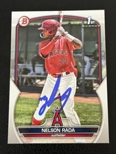 Nelson Rada Signed Autographed 2023 Bowman Prospects #BP-132 1st Card