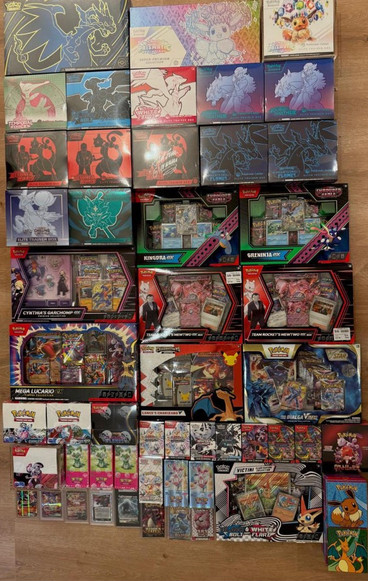 Pokemon Mystery Box | ETB'S, BUNDLES, EX BOXES, TRIPPLE PACK, TIN and POKEBALLS!