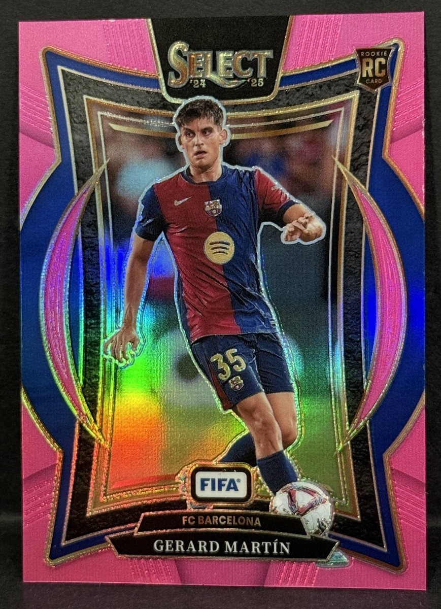 2024-25 Panini Select FIFA Barcelona RC Gerard Martin Terrace Pink