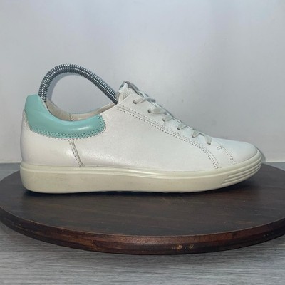 ECCO Soft 7 Leather Sneakers Women s Size 8 Casual Walking Shoes Comfort