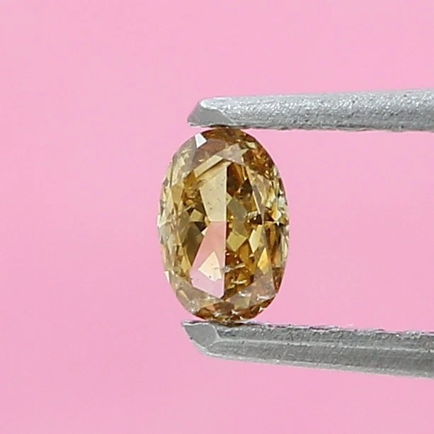 BROWN NATURAL DIAMOND FANCY OVAL DIAMOND ROSECUT DIAMOND 0.11TCW VS1 CLARITY - Image 3 of 4