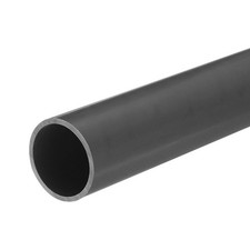 PVC Rigid Round Pipe 28mm ID 32mm OD 20cm/8" Long Light Grey High Impact