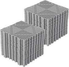 50 Pack 12"x12" Interlocking Drainage Floor Mats Tiles DIY Non-Slip Multi-Use