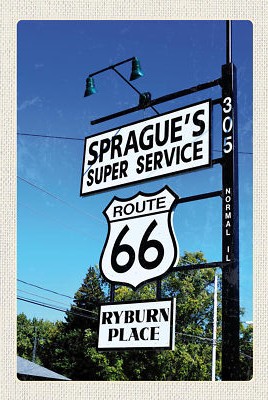 Holzschild 18x12 USA Amerika Los Angeles Route 66 Wand Deko Bar Kneipe Sammler G