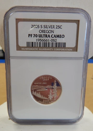 2005-S Washington State Quarter Silver Oregon PF70 UCAM NGC