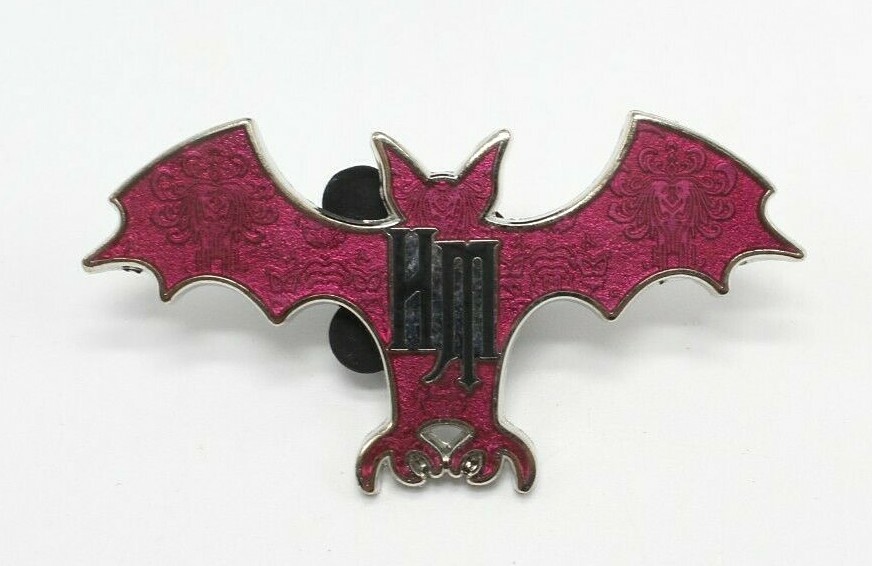 Disney Pin Trading Haunted Mansion Bat Wallpaper Pin #DP357