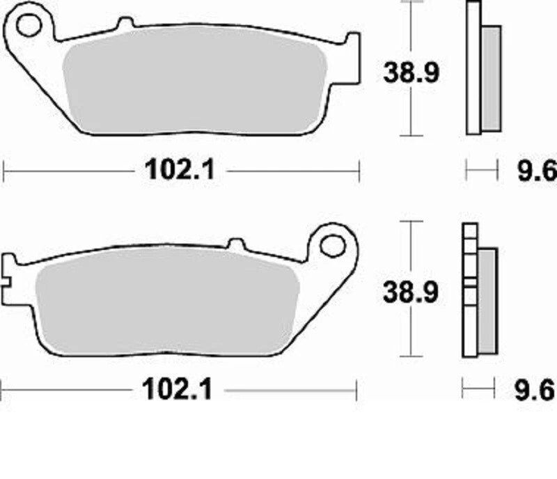 Pastiglie HONDA CB 500 F / X 2013-2021 Con-Senza Abs / Kit Ant. + Post. BRAKING - Immagine 2 di 4