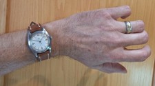 Rolex 6098 Pre Explorer Semi Bubble Back 36mm Orig Dial and Crown Serviced Strap 6