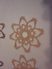 LACE FLOWERS 75 Die Cut Paper Piecing Scrapbook Embellishment