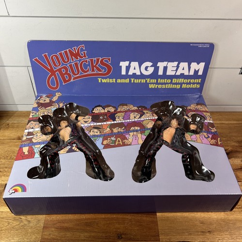 YOUNG BUCKS Nick & Matt Jackson LJN Tag Team Wrestling Figuren AEW Schneller Versand!
