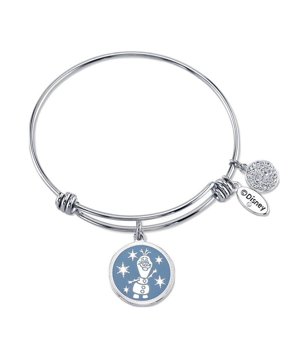 Dinsey Olaf Silver Plated Crystal Frozen Show It All Charm On