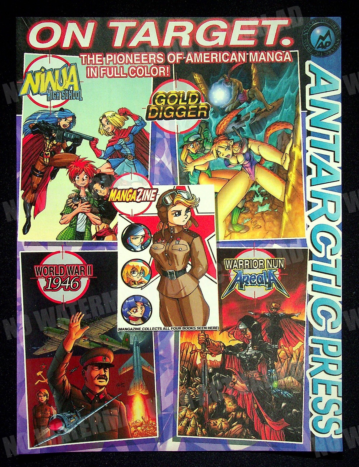 Ninja High School Gold Digger Antarctic Press Vintage Print Magazine Ad Poster-image