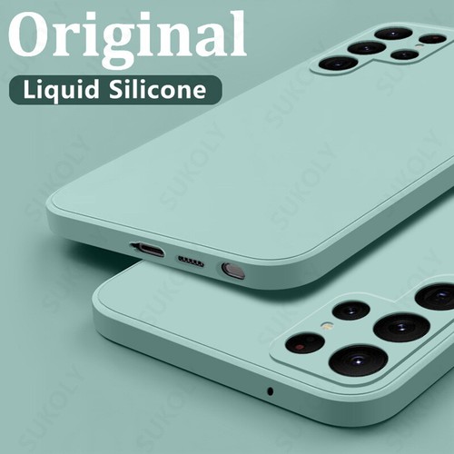 Funda blanda de silicona líquida para Samsung S25 Ultra S24 FE S23 A16 S22 S21 cubierta - Imagen 18 de 23