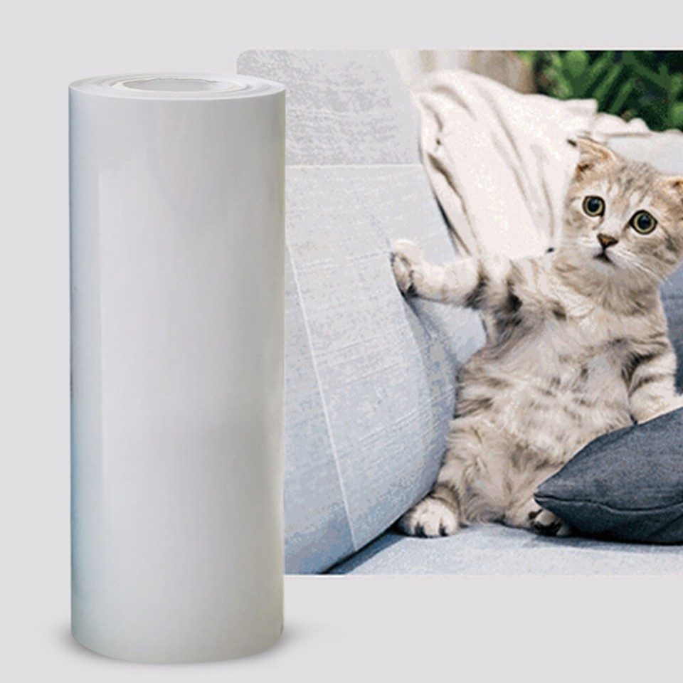 Cat Scratch Deterrent Tape SelfAdhesive Clear Furniture Protector (20