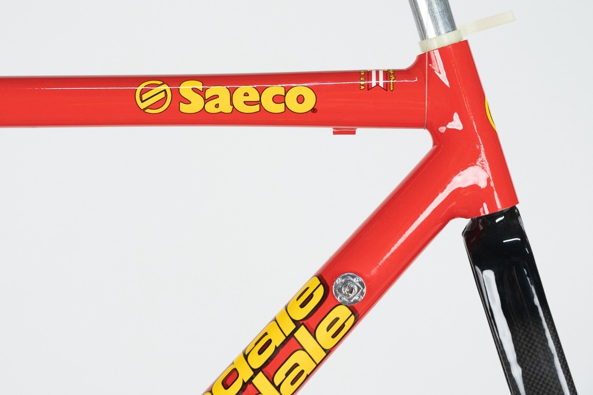 Cannondale CAAD3 Saeco ロードバイクフレームOLD CANNONDALE CAAD3 SAECO RED ALUMINIUM FRAME VINTAGE ROAD
