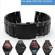 Solid Stainless Steel Watch Straps Fit For Diesel Dz4318 Dz4323 Dz4283 Bands
