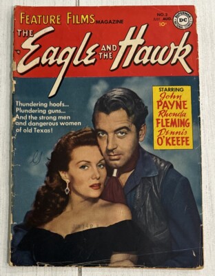Feature Films Magazine #3 (DC Comics 1950) Eagle & The Hawk Golden Age Comic