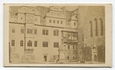 ARCHITECTURAL, EXTERIOR OF EUROPEAN BUILDING. IMPRESSIVE. CDV.