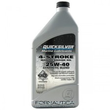OLIO SINTETICO QUICKSILVER 4 TEMPI 25W 40 PER FUORIBORDO MERCURY VERADO 1Lt.