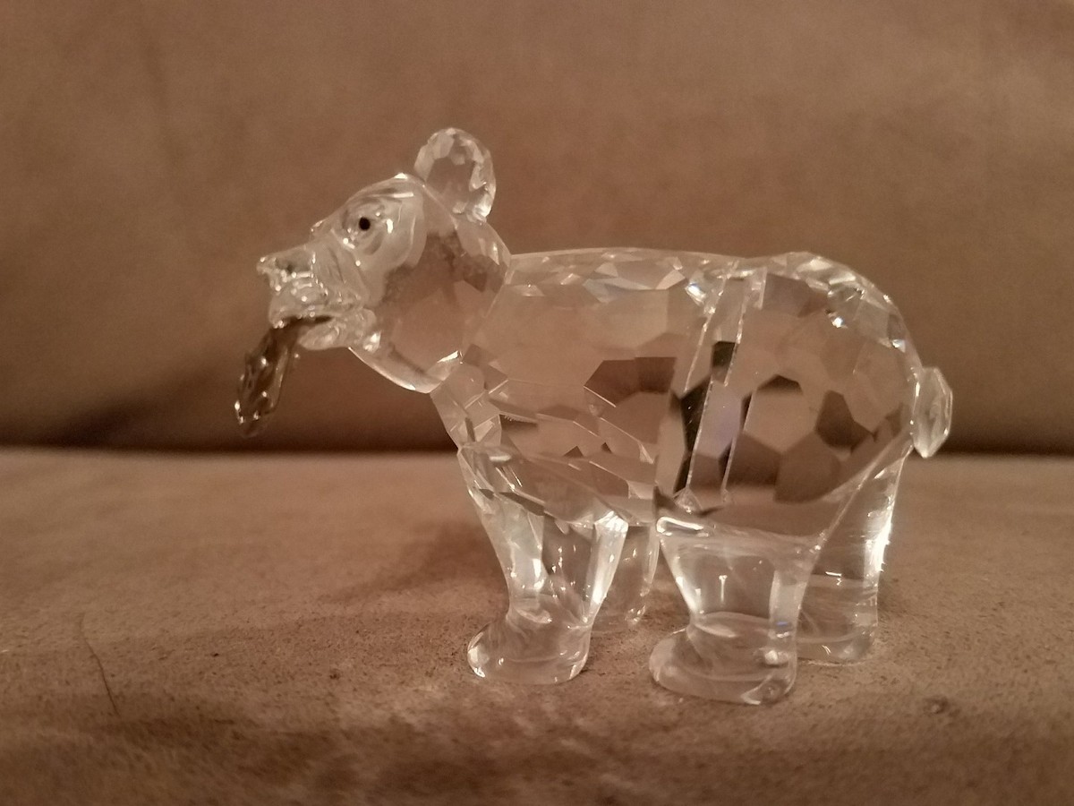 スワロフスキーフィギュア　LINEブラウン Swarovski Crystal Lion Cub Figurine 7603 000 001 Box 210460