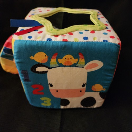 Just Play Interactive Toy Stimulate Sense Square Blossom Farm Activity Cube - Picture 5 of 7