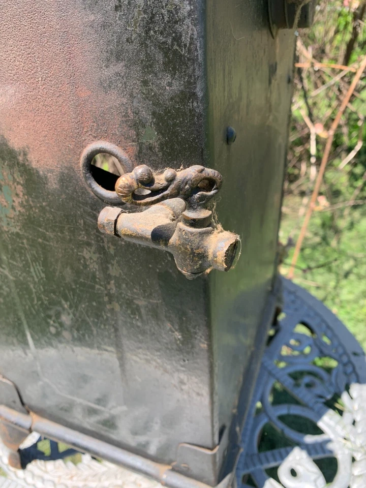 Antiguo calentador de suelo de gas vintage REZNOR nº 4 22x12x10 aproximadamente Foto 4 de 4