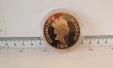 Royal mint £5 coin Stephesons Rocket 2006 925 Silver 22ct gold Plated 
