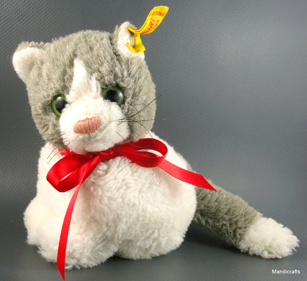 シュタイフ☆Kitty Cat 17cm☆US-Zoneタグ付き初期モデル/猫