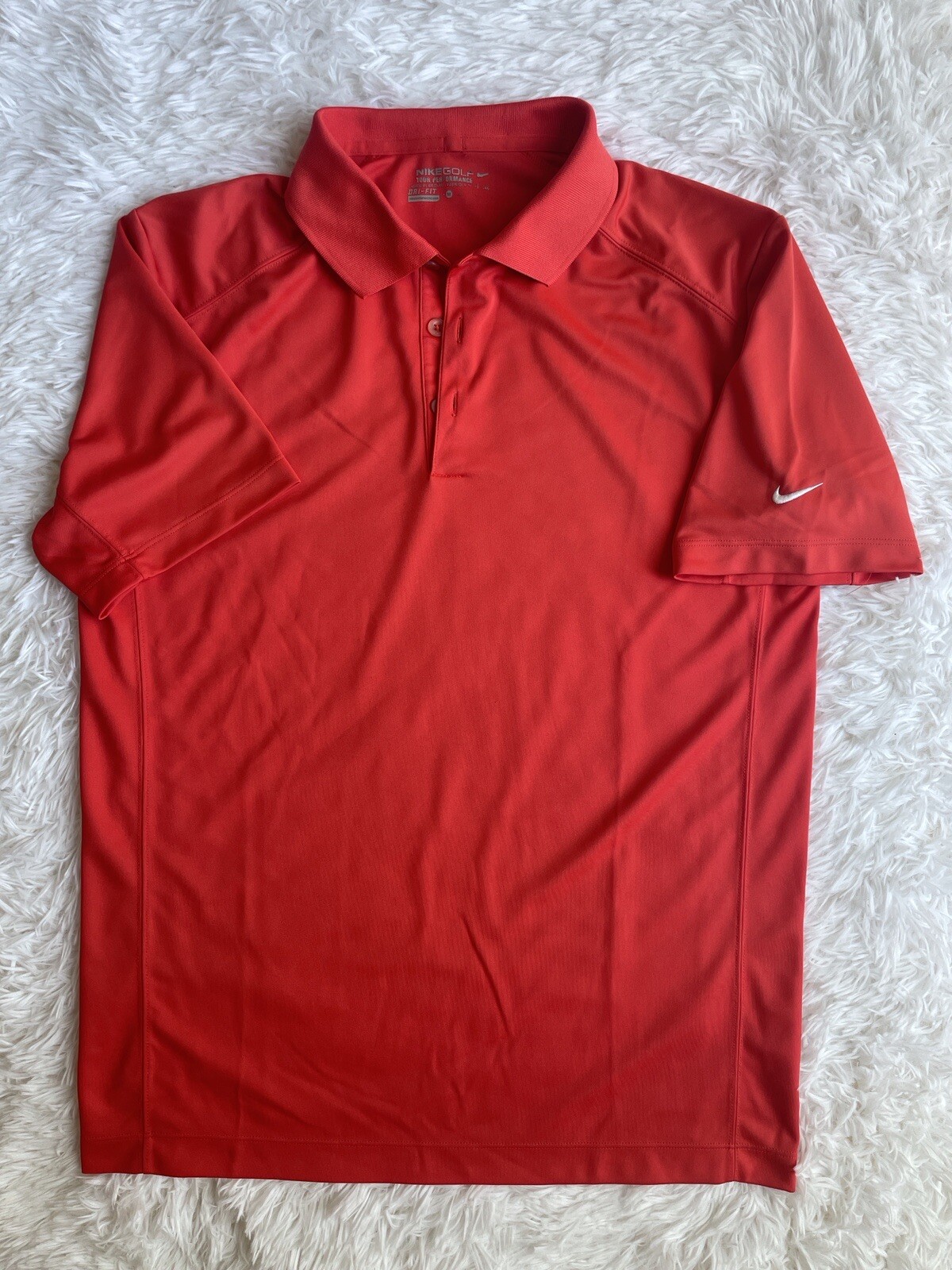 Nike Golf Tour Performance Dri Fit Mens Polo Pink Sal… Gem