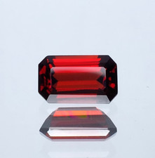 3.40Cts EXCELLENT EMERALD CUT NATURAL ALMANDINE GARNET LOOSE GEMSTONE