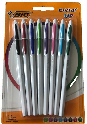 BIC Kugelschreiber Cristal Up 0.35mm sortiert, 8er Set neu OVP