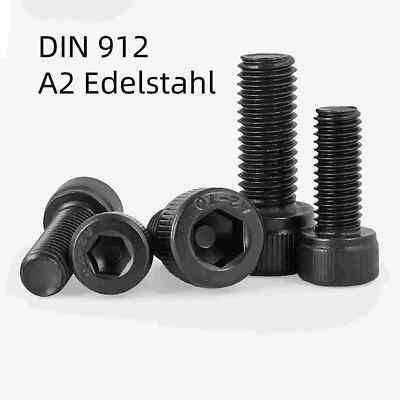 DIN 912/ISO 4762 Zylinderschraube Innensechskant Edelstahl A2 kaufen - M8 x 35 mm 50 Stück
