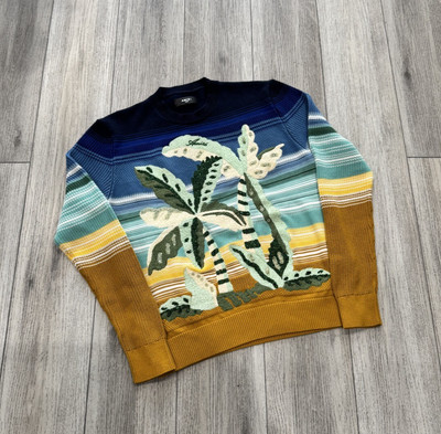 Size L - Amiri Embroidered Palm Tree Crew Neck