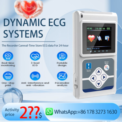 Genuine CONTEC TLC9803 Dynamic ECG Monitor System 24 Hours Recorder ECG Holter