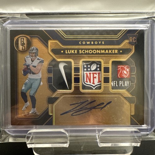 2023 Panini Gold Standard Luke Schoenmaker 1/1 Rookie Auto Logo Man Nike PSA GEM