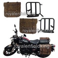 Royal Enfield NUEVO CLÁSICO REBORN 350 "Bolsas de cuero color polvo y montaje"