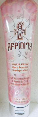 AFFINITY MAGICAL SILICONE BLACK BRONZER FIRMING TANNING BED LOTION BY BASK RARE!