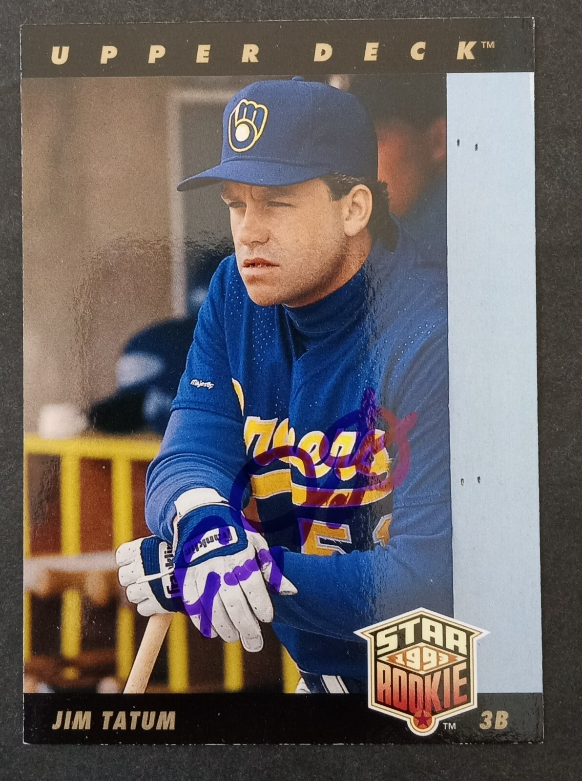 1993 Upper Deck SIGNED: Jim Tatum, BREWERS #13