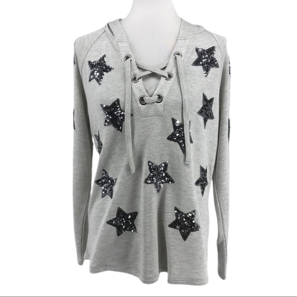 Women's Gray INC Heather Grey Star 
