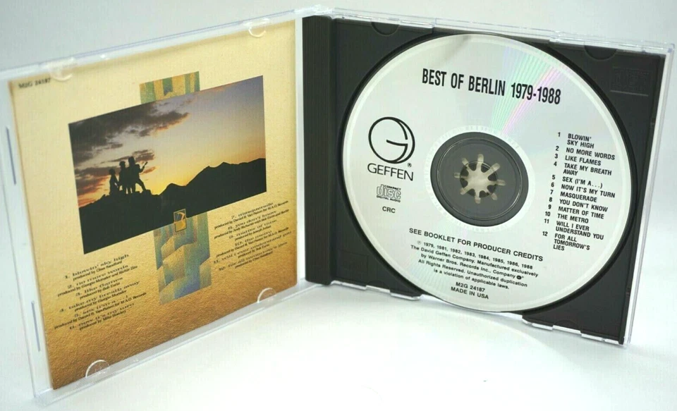 Berlin : Best of Berlin 1979 -1988 CD Album - Take My Breath Away - VERY HTF - Image 3 of 3