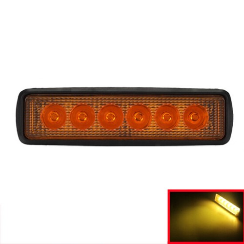 18W 6LED Bright Light Spot Work Bar Driving Fog Offroad Truck Car Lamp YelloYUP1 - Picture 5 of 6