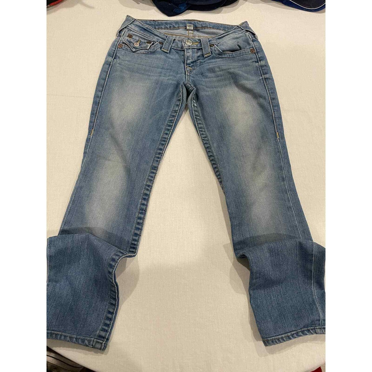 True religion super skinny jeans. Size 26 Light blue with white